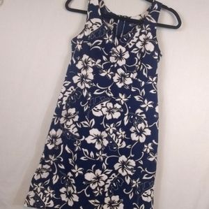 Hilo Hattie Blue Hawaiian Dress 100%